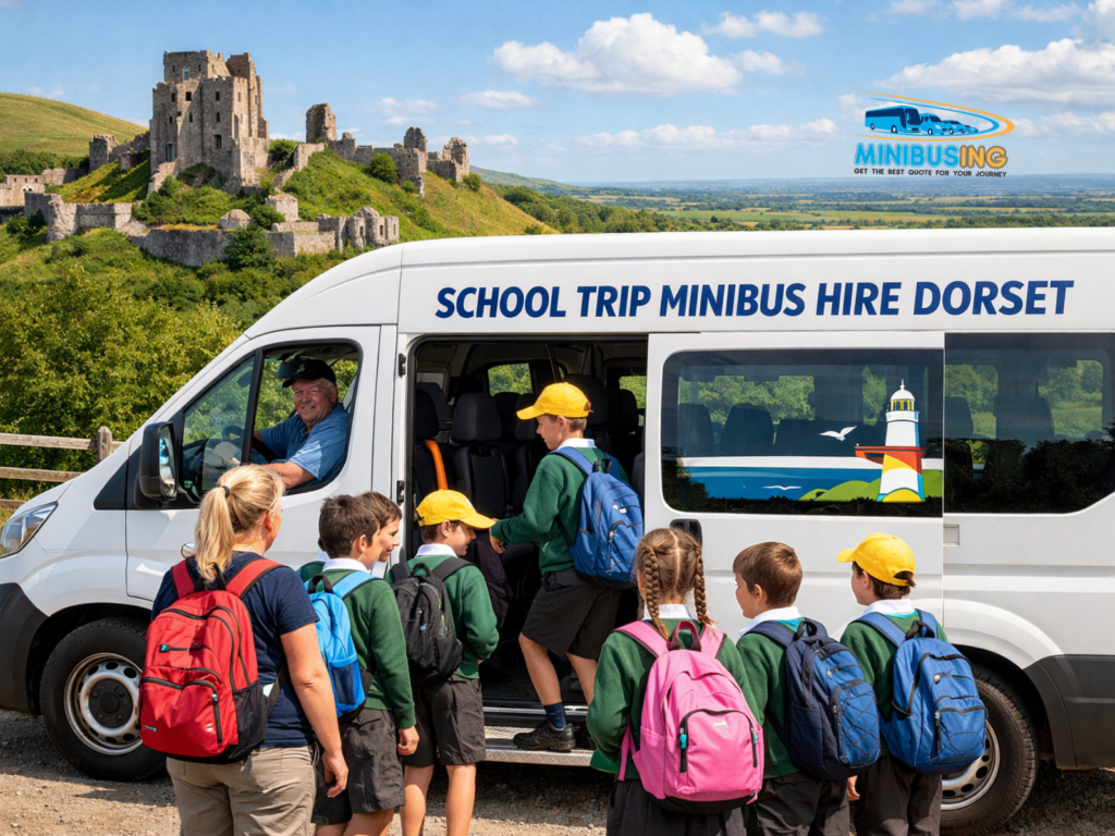 School trip minibus hire Dorset