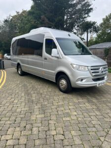 Minibusing 16 seater minibus for airport transfers from Bournemouth